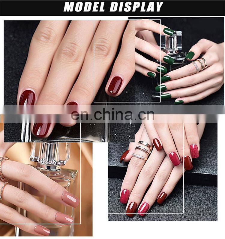 RONIKI Wholesale Soak Off Uv Gel Nail Polish 7.3ml Black Bottle Nail Paint