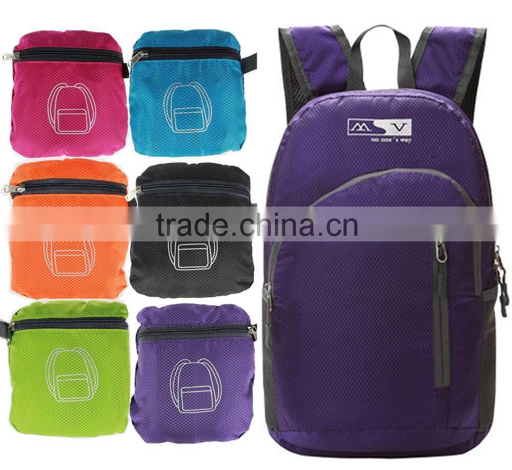 Foldable Ultra Lightweight Packable Backpack For Men and Women Handy Daypack Travel, Camping, Outdoors, Hiking