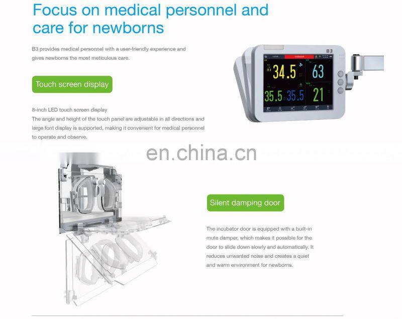 Wego Neonatal Incubator B6 B8 Infant Monitoring Incubator CE approved