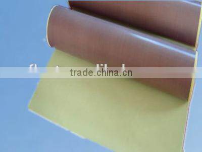 brown PTFE coated fiberglass ahesive tape with ROHS Certified