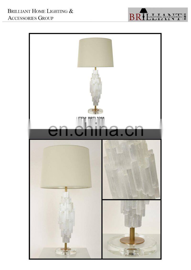 Selenite crystal kandelaar bruiloft art bird table lamps big modern table lamp