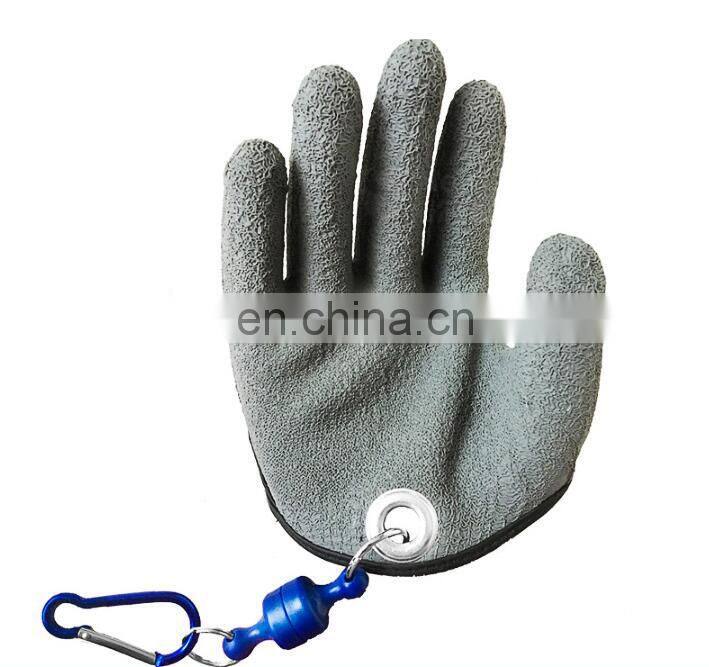 Fish Handling Safety Gloves With Magnet Fisherman Professional Catch Fish Gloves Cut Puncture Resistant Fishing Hunting Gloves