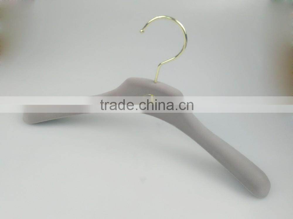 HA7068 gray fashionable new style clothes hanger plastic coat hanger