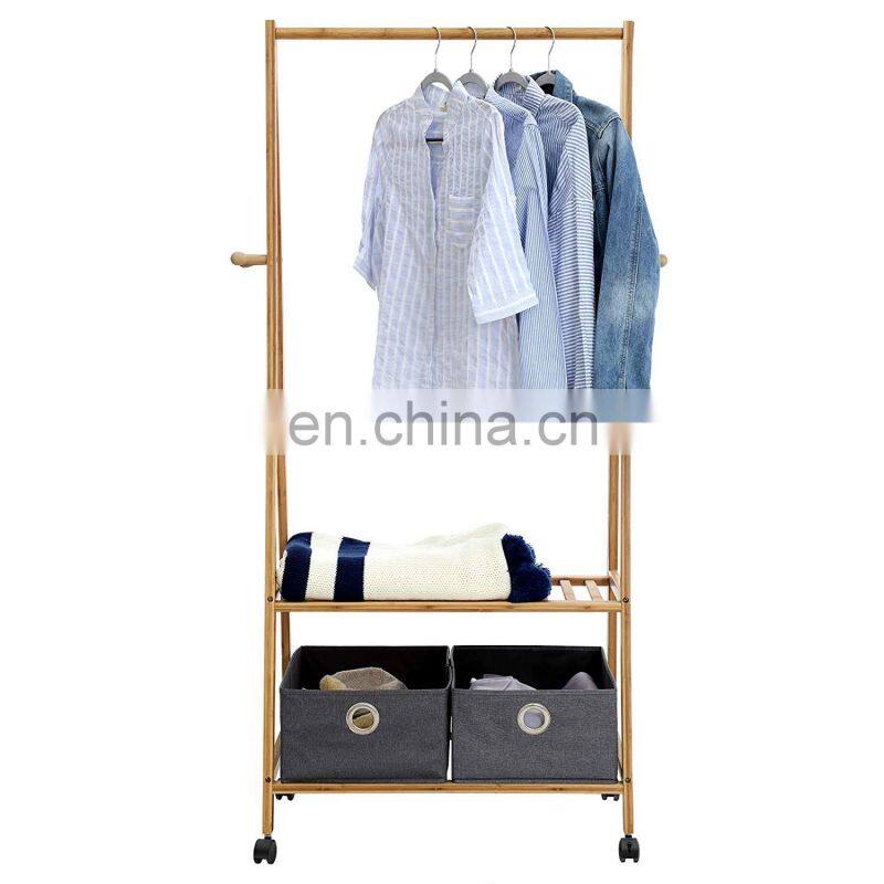 Factory Price Folding Three Tier Home Decor Shelves Decorative Bamboo Wall Shelf Wood For Sale