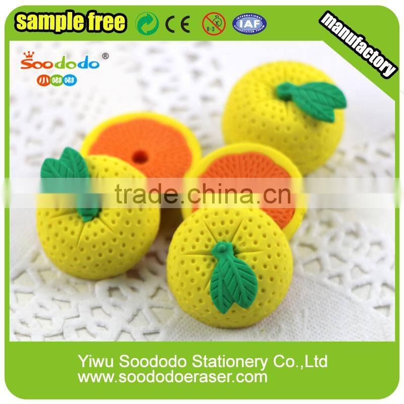 Target erasers Fruit items stationery made in china