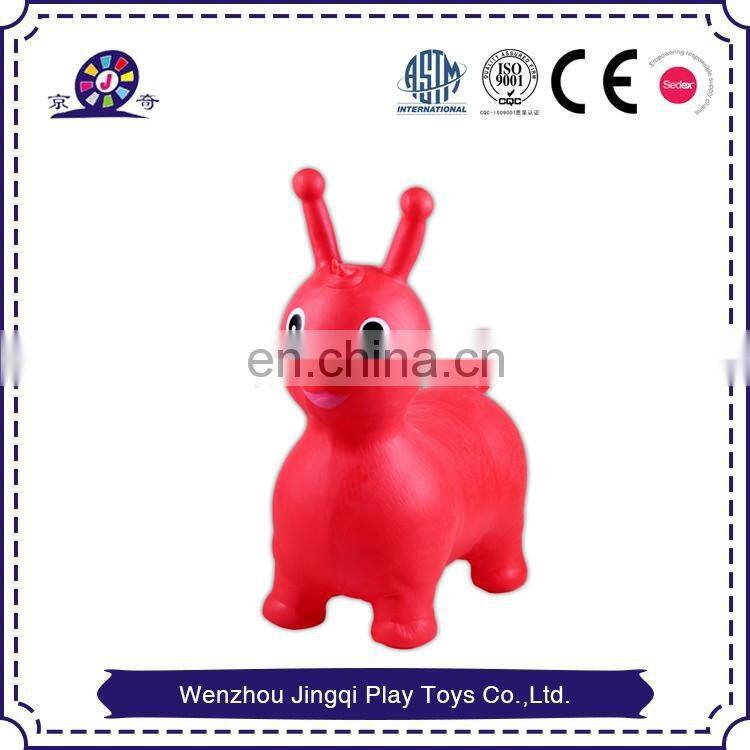 kids ride on Inflatable Jumping animals with cute design horse toys for home and school