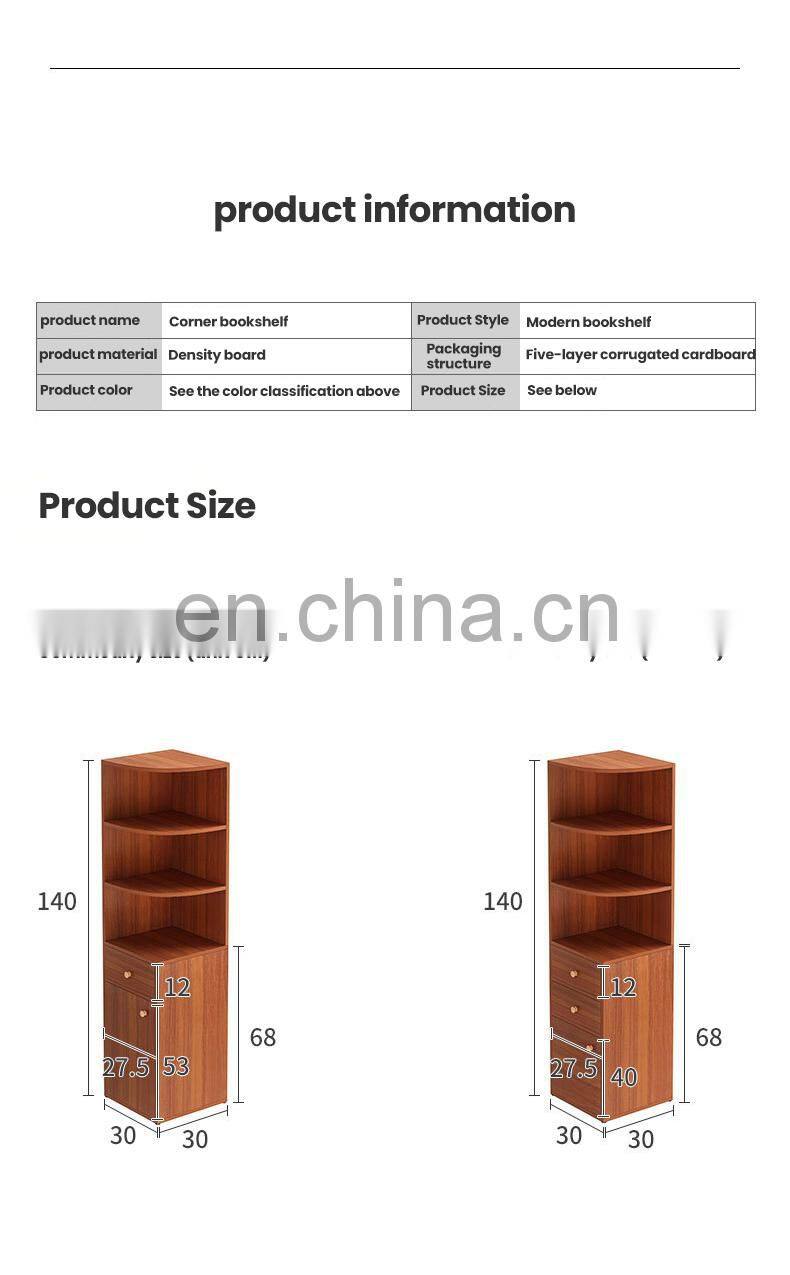 Home modern design Multifunctional furniture Quality Corner Cabinet Living Room Solid Wood Corner Cabinet