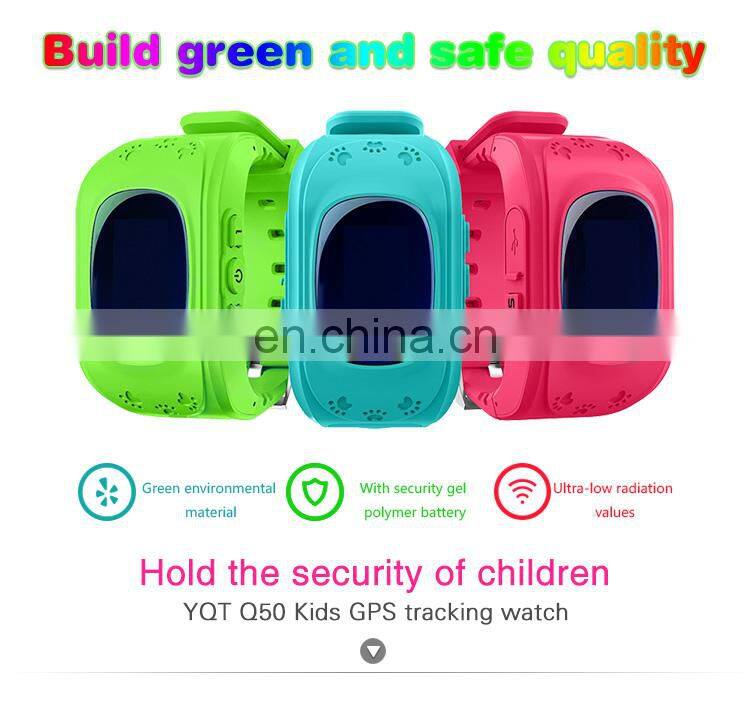 Reloj talking tracker smart wach touch smartwatch Q50 GPS kids LCD eled safety for kids with sim walkie talkies talkie