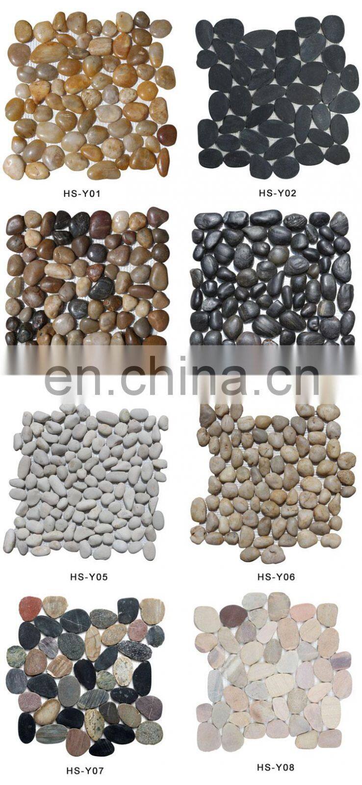 black color jade stone price/river stone pebble wash price/ black polished garden pebble stones