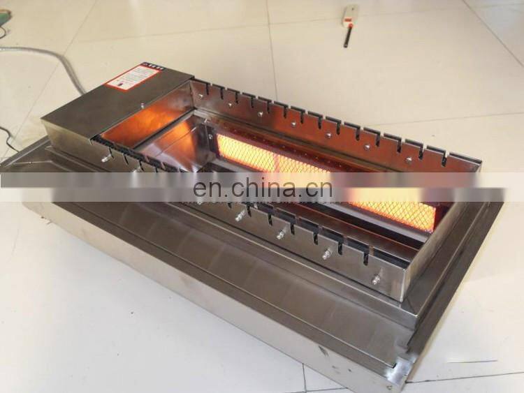 Steel ring turn BBQ pits /meat skewer machine with best price for sale