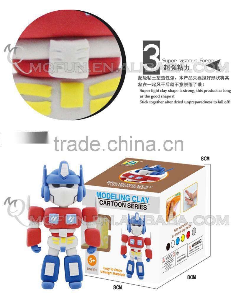 Mini Qute Bonnie American movie DIY super hero change robot car model building block plasticine clay educational toy NO.BN9991