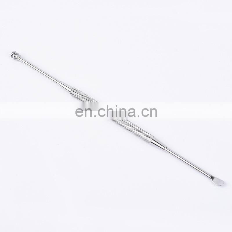 Stainless steel Ear Cleaner Portable Ear Wax Pick Double Headed Ear Spoon Cleaning Tool