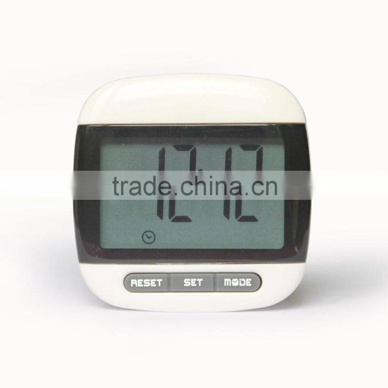 YGH667 Hot selling Gift Step Couter with Clock Digital Pedometer