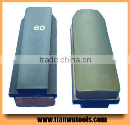 Triangle abrasive diamond resin fickert for grinding granite slab