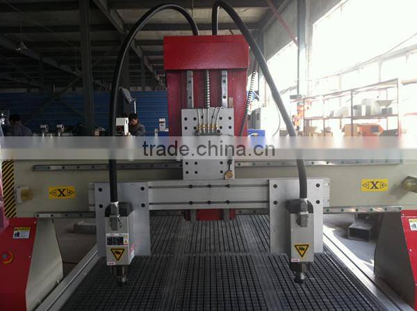 High qualtiy wood carving 2 spindles machine/ multi-spindle cnc router machine