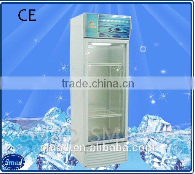 Single door/ double door transparent glass door showcase refrigerators