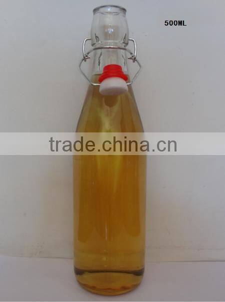 250ml 500ml glass swing top bottle with stoppers