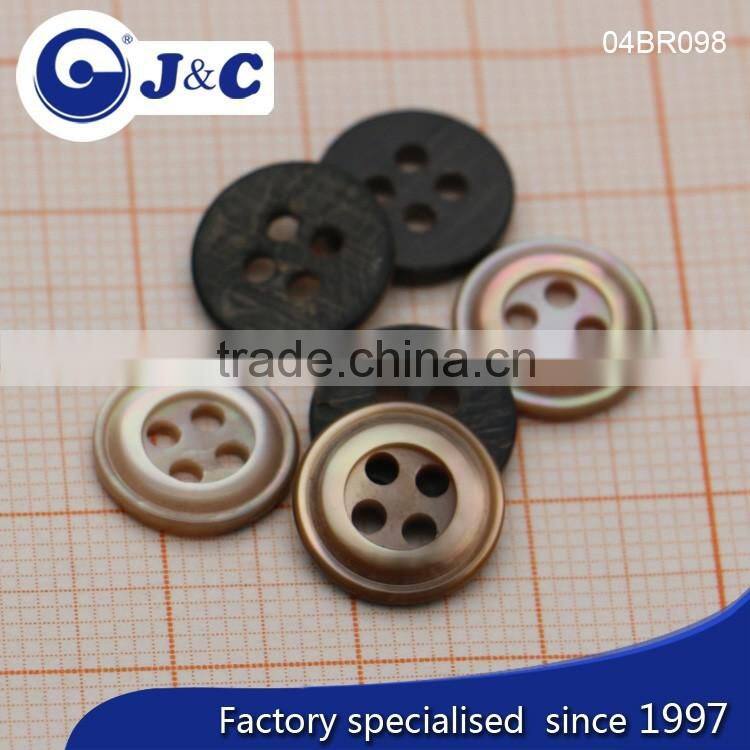 J&C Brown MOP shell buttons,pearl shell buttons for fashion shirt.BR097, BR098