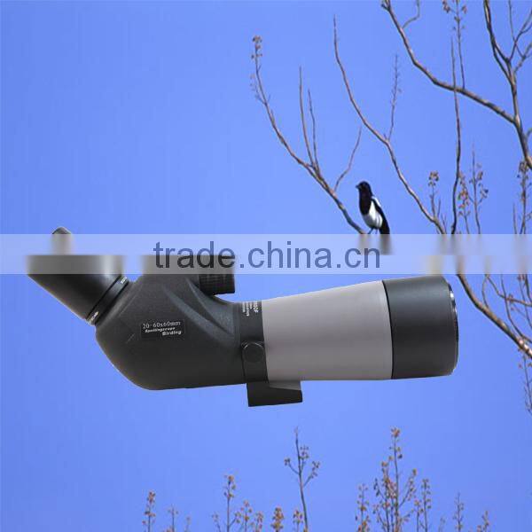 China supplier Professional GOMU 20-60x60 Spotting Scope Landscape Lens Telescope Black made in china