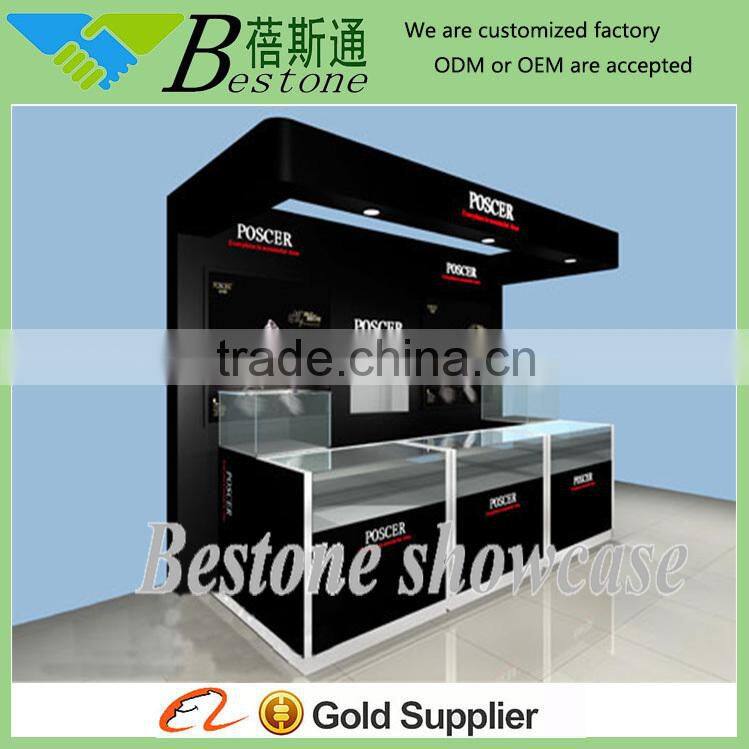 fashion wall wood glass showcase display for watch