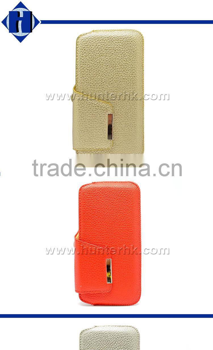 Bling Lychee Pattern Pull Up Pouch For iPhone6S