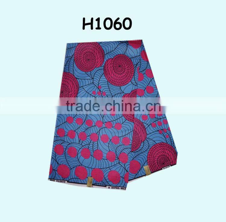 african real wax design in 100% cotton fabric H1060