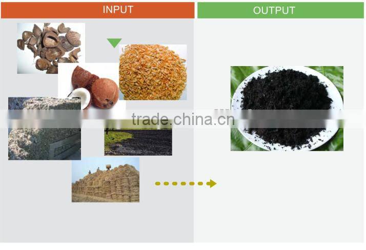 High output rate biomass wood charcoal plant supplier