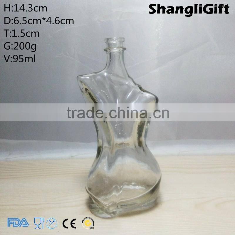 3oz Glass Perfume Bottle Special Body Shaped Glass Bottle