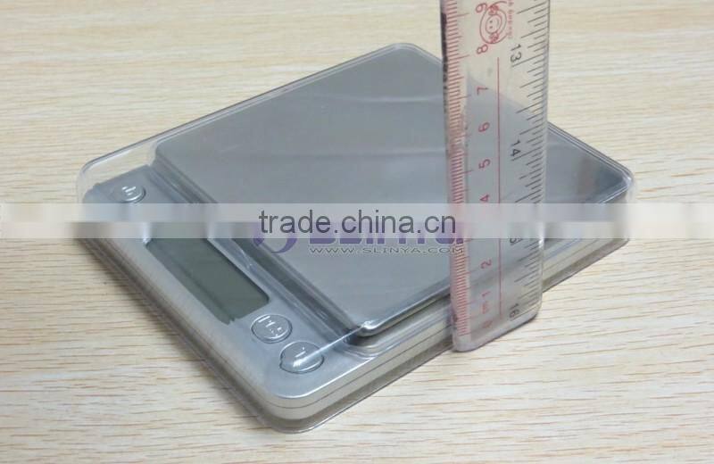 I2000 Model 500g/1000g/2000g Brushed Metal Plate I2000 Jewelry Scale