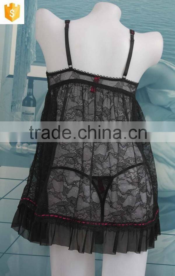 Sexy quick dry transparent bedding dress ,babydoll lingerie