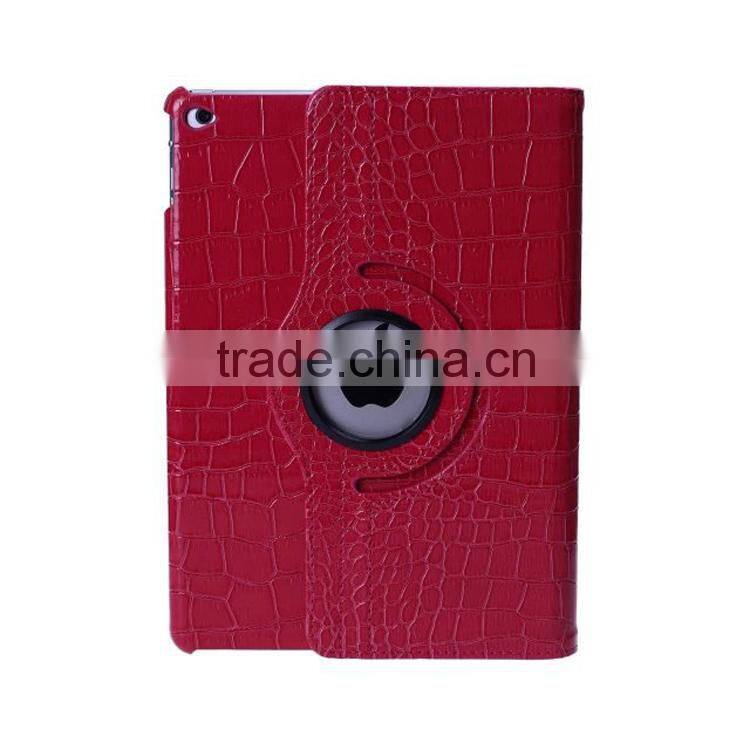 Crocodile pattern 360 rotate leather case For iPad 6