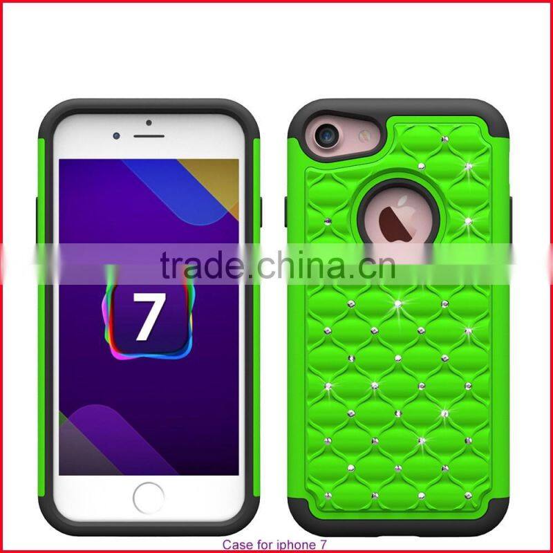 Newest Diamond stars 3 in 1 phone case for Iphone 7