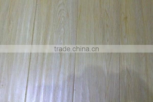HDF 12mm hand scraped cheap light color laminate wood flooring