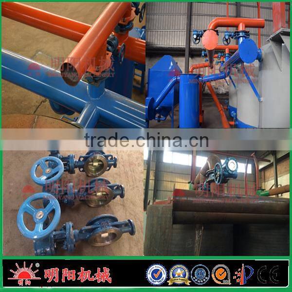 Smokeless Mingyang brand wood briquette carbonization furnace with electric hoist