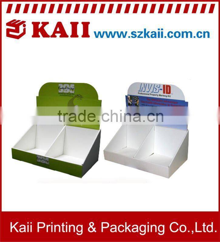 pink foldable cosmetic counter top cardboard display box