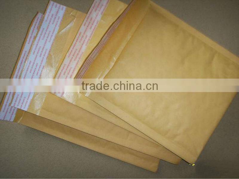 Self-seal kraft bubble envelope