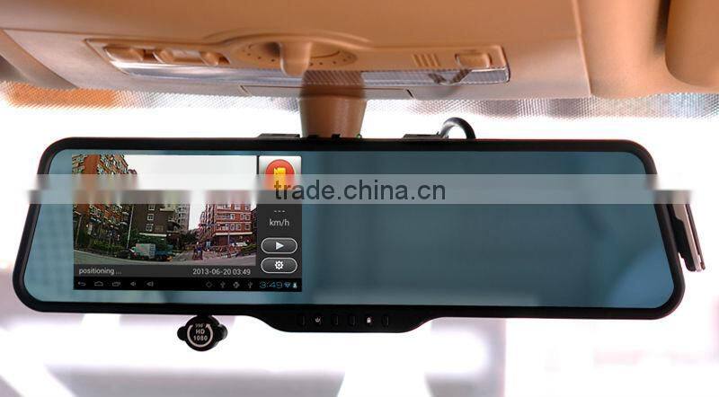 Smart rear view camera GPS with GPS navigation bluetooth DVR and android 4.0