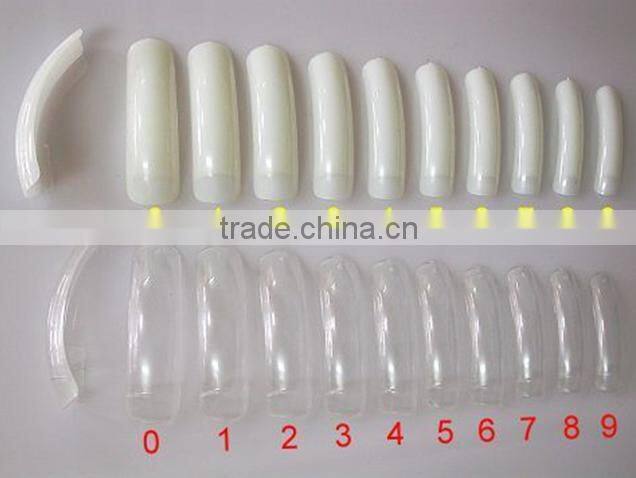 Nail Tips Natural French Acrylic Artificial False Nails+wholesale