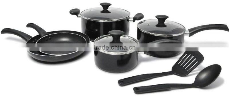 8 Pcs Forged Hard Anodized Aluminum Press Non-stick /Ceramic Cookware Set (ZS-C218)