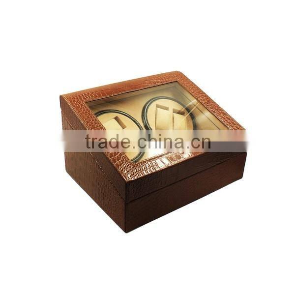 4+6 Display watch winder box leather