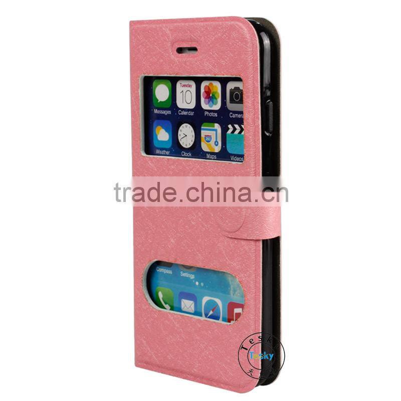 For Apple For iphone 6 Leather Case, Magentic Book Style PU Leather Case For iphone 6