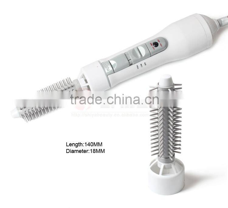 8 in 1 Electric Hot Air Hair Brush hair dryer Curler Roller straightener Styling KM