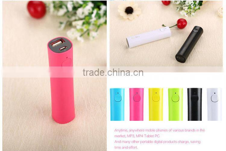 Rubber oil power bank 2000mAh 2200mAh 2600mAh cellphone charger mini portable mobile charger