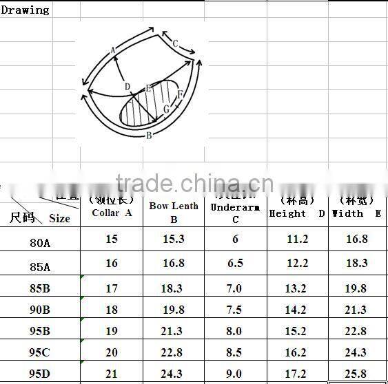 Factory supply push up bra cup for lingerie