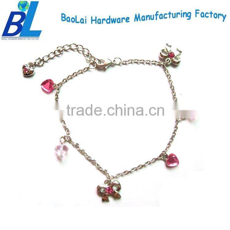 Decorative charming metal bracelet jewelies