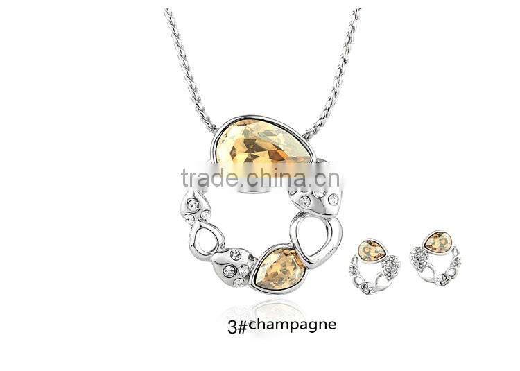 Victoria's love grace Austrian crystal big fashion african jewelry sets dubai