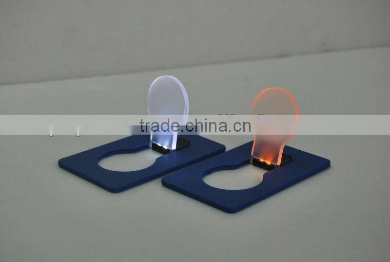 credit card light with battery/caredit card shape lamp bulb