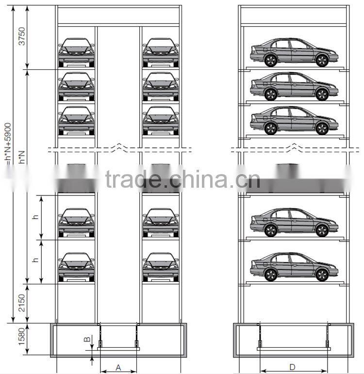 tower parking system tower auto car parking garage system tower rotary auto car parking system