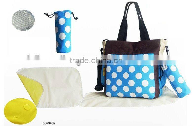 High quality functional polyester diaper bag