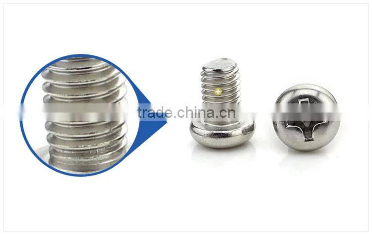 Round Head Screw Pan Head Cross Screw M1 M1.2 M1.4 M1.6